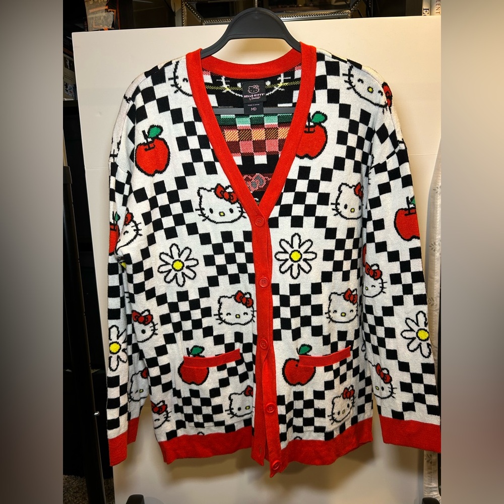 Hello Kitty Checkered Cardigan